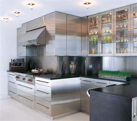 article on stainless steel in cabinets|stainless steel kitchen cabinets pictures.